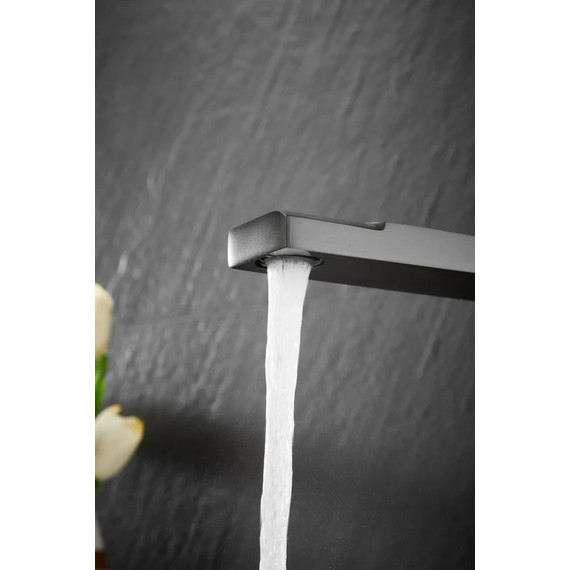 Смеситель для раковины высокий Belz B11613-3, графит фото 13