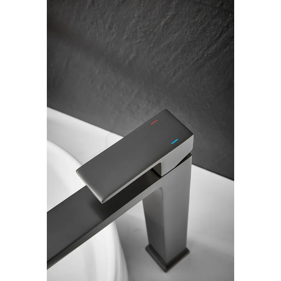 Смеситель для раковины высокий Belz B11613-3, графит фото 11