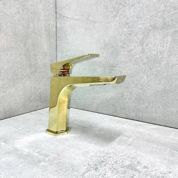 Смеситель для раковины Haiba HB10726-5, золото фото 2