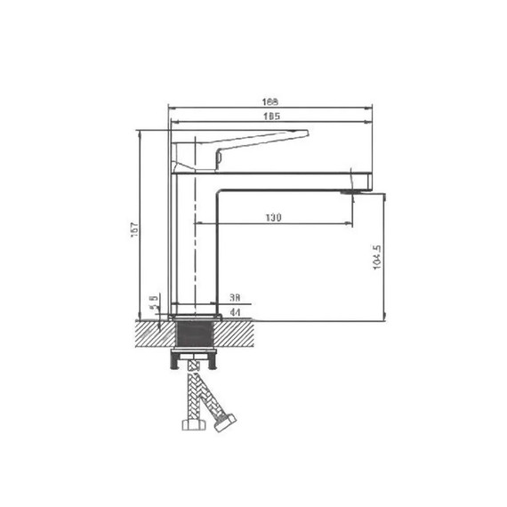 Смеситель для раковины Haiba HB10732-8, белый - 7 Смеситель для раковины Haiba HB10732-8, белый фото 7