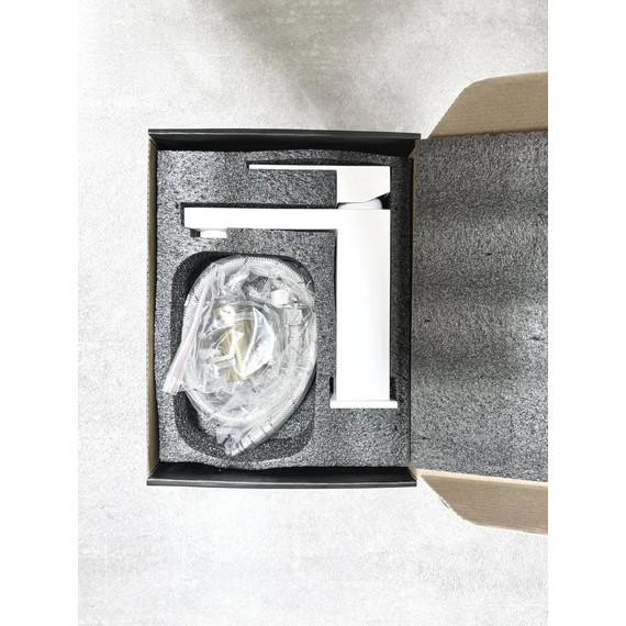 Смеситель для раковины Belz B10817-8, белый фото 8