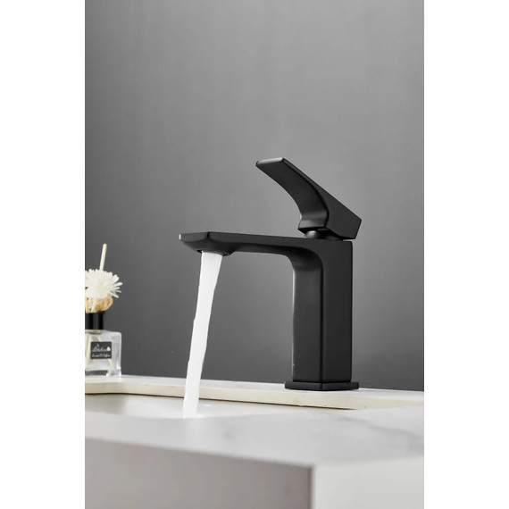 Смеситель для раковины BELZ B10709-7, чёрный фото 10