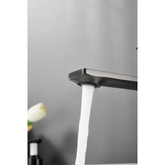 Смеситель для раковины высокий Belz B11709-3, графит фото 8