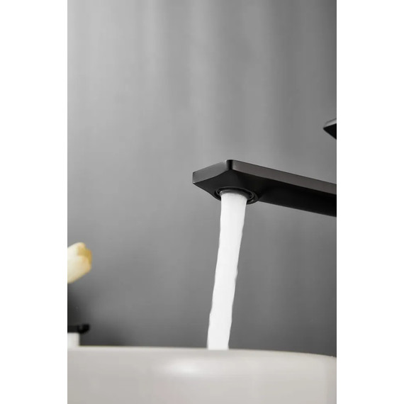 Смеситель для раковины высокий Belz B11709-7, чёрный фото 9