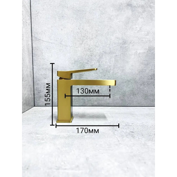 Смеситель для раковины Haiba HB10732-5, золото фото 3