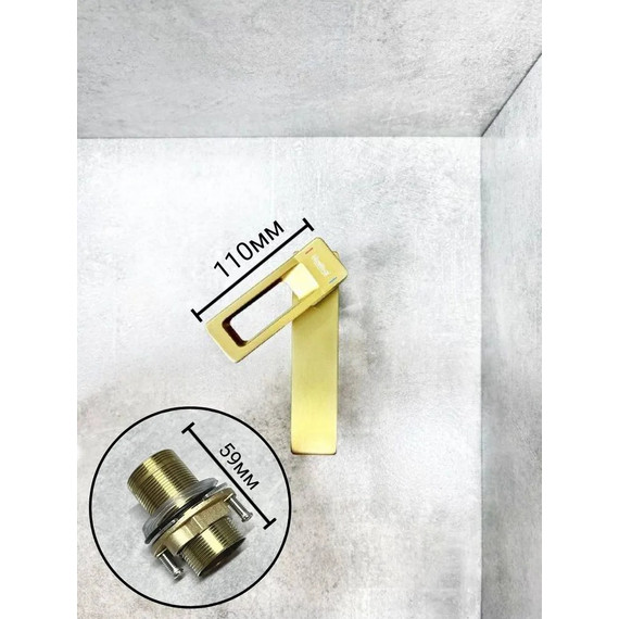 Смеситель для раковины Haiba HB10732-5, золото фото 5