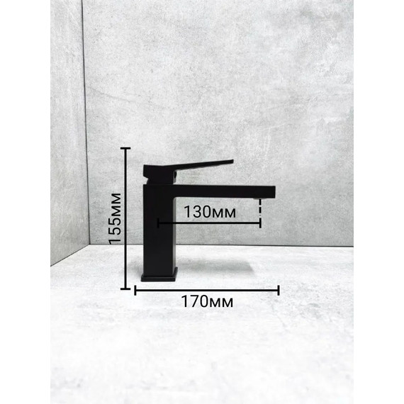 Смеситель для раковины Haiba HB10732-7, чёрный - 2 Смеситель для раковины Haiba HB10732-7, чёрный фото 2
