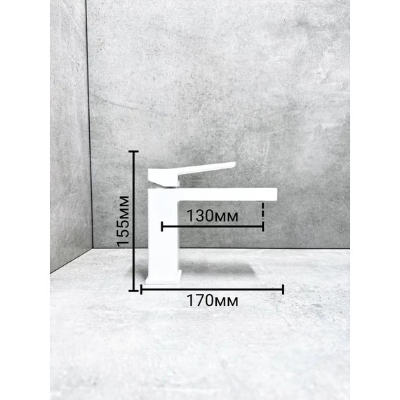 Смеситель для раковины Haiba HB10732-8, белый - 2 Смеситель для раковины Haiba HB10732-8, белый фото 2