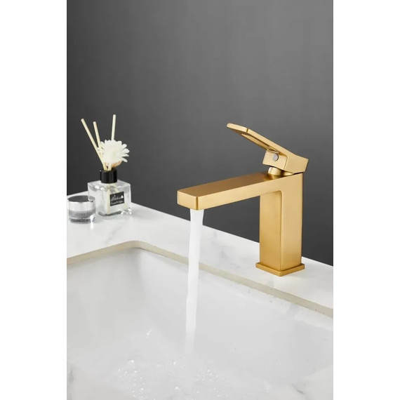 Смеситель для раковины Haiba HB10732-5, золото фото 2