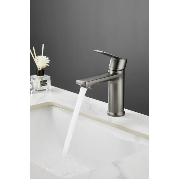 Смеситель для раковины Haiba HB10726-3, графит фото 3