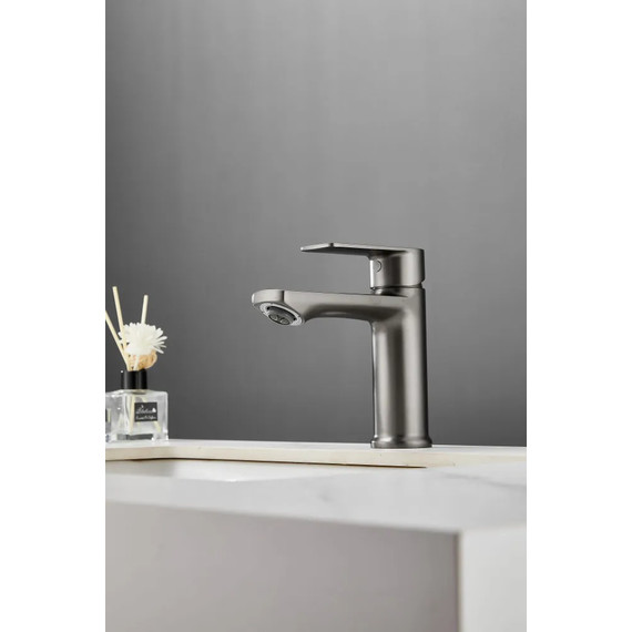 Смеситель для раковины Haiba HB10726-3, графит фото 6