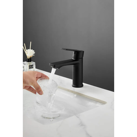 Смеситель для раковины Haiba HB10719-7, чёрный - 11 Смеситель для раковины Haiba HB10719-7, чёрный фото 11