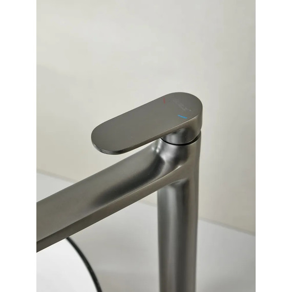 Смеситель для раковины высокий Belz B11713-3, графит фото 4