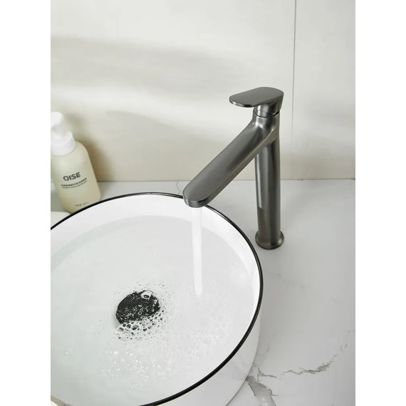 Смеситель для раковины высокий Belz B11713-3, графит фото 10