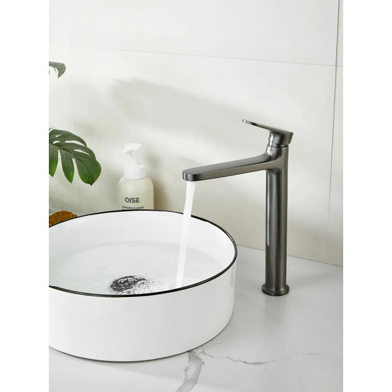 Смеситель для раковины высокий Belz B11713-3, графит фото 9