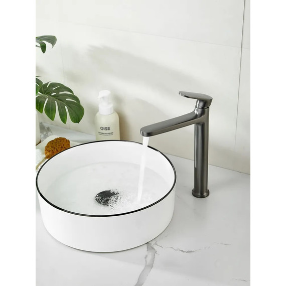 Смеситель для раковины высокий Belz B11713-3, графит фото 8