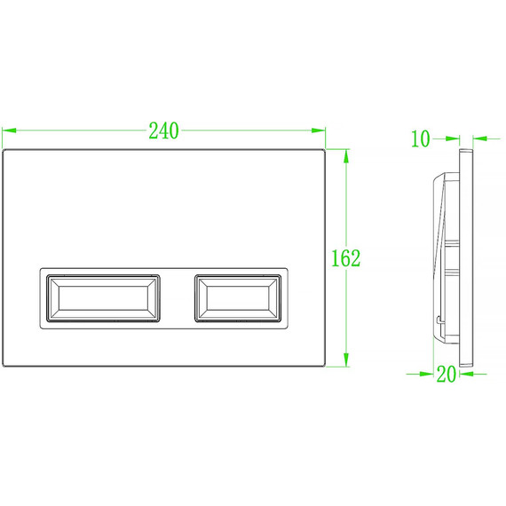 Кнопка смыва Azario AZ-008.04, чёрный матовый (инфракрасный сенсор) фото 2