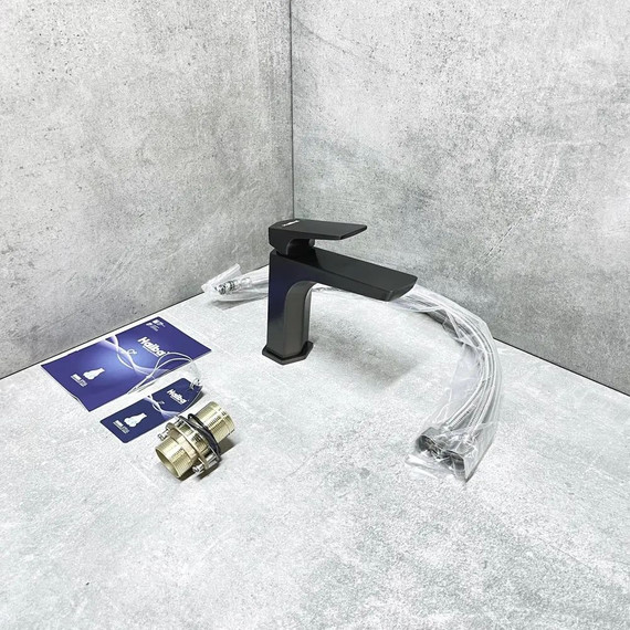 Смеситель для раковины Haiba HB10726-3, оружейная сталь - 3 Смеситель для раковины Haiba HB10726-3, оружейная сталь фото 3