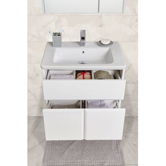 Тумба подвесная с раковиной Roca Up 70 см ZRU9303011, белый - 4 Тумба подвесная с раковиной Roca Up 70 см ZRU9303011, белый фото 4