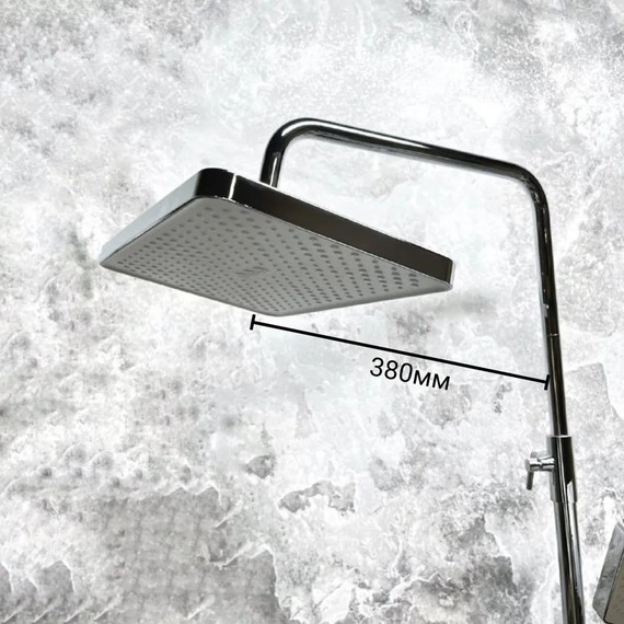 Душевая стойка с термостатом Haiba HB24537 - 14 Душевая стойка с термостатом Haiba HB24537 фото 14