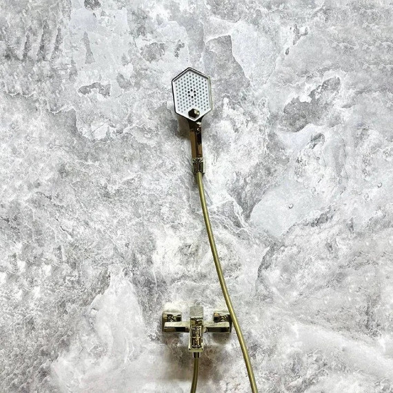 Смеситель для ванны Haiba HB60726-5, золото фото 2