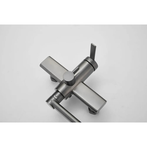 Смеситель для ванны Belz B22813-3, оружейная сталь фото 14