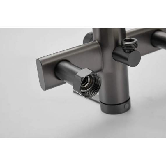 Смеситель для ванны Belz B22813-3, оружейная сталь фото 15