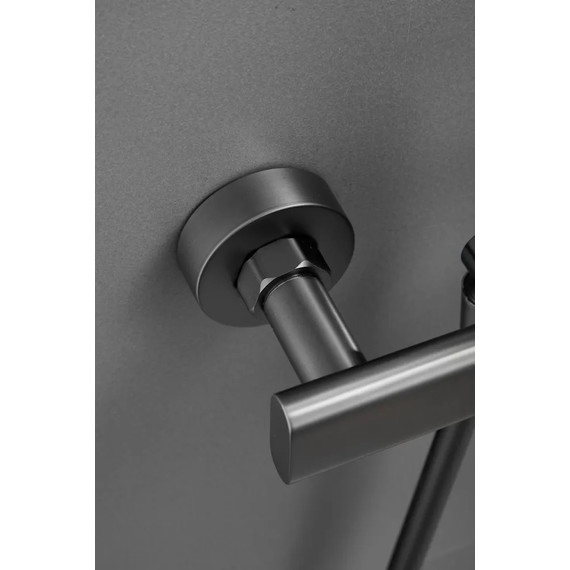 Смеситель для ванны Belz B22813-3, оружейная сталь фото 7