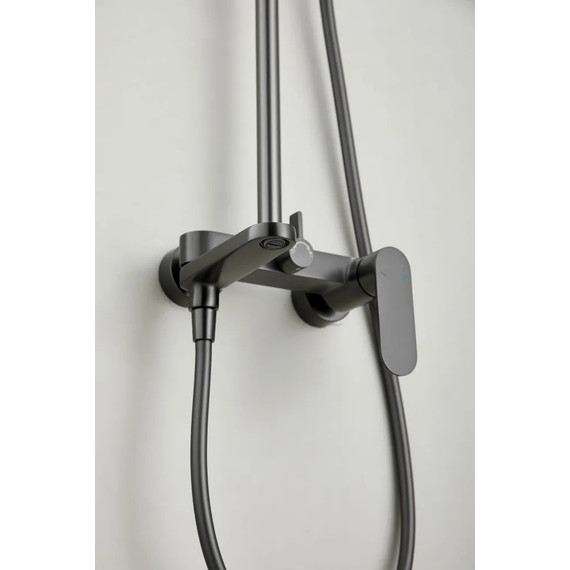 Душевая стойка Belz B24713-3, оружейная сталь фото 10