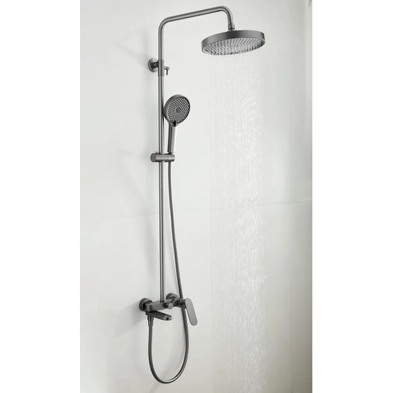 Душевая стойка Belz B24713-3, оружейная сталь фото 6