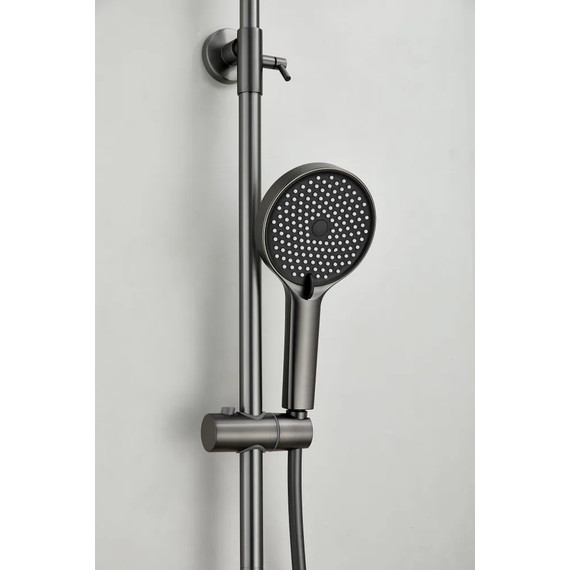 Душевая стойка Belz B24713-3, оружейная сталь фото 9