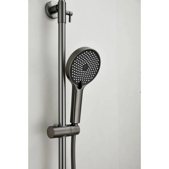 Душевая стойка Belz B24713-3, оружейная сталь фото 13