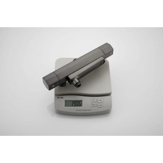 Душевая стойка с термостатом Haiba HB24726-3, оружейная сталь фото 14