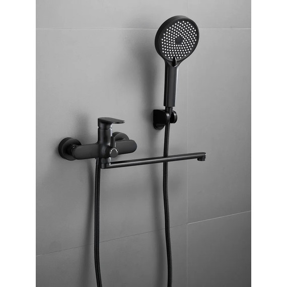 Смеситель для ванны Belz B22713-7, чёрный фото 9