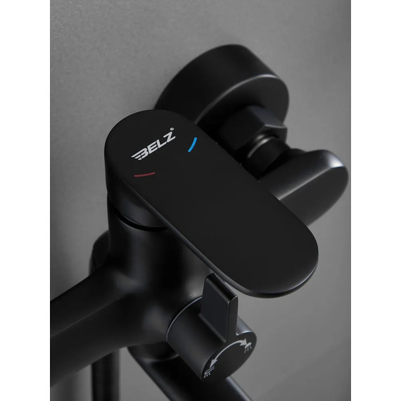 Смеситель для ванны Belz B22713-7, чёрный фото 11