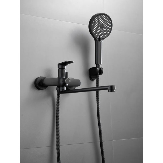 Смеситель для ванны Belz B22713-7, чёрный фото 8