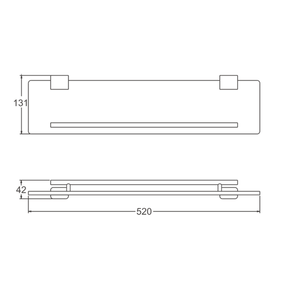 Cтеклянная полка Belz B91007, цвет белый фото 2