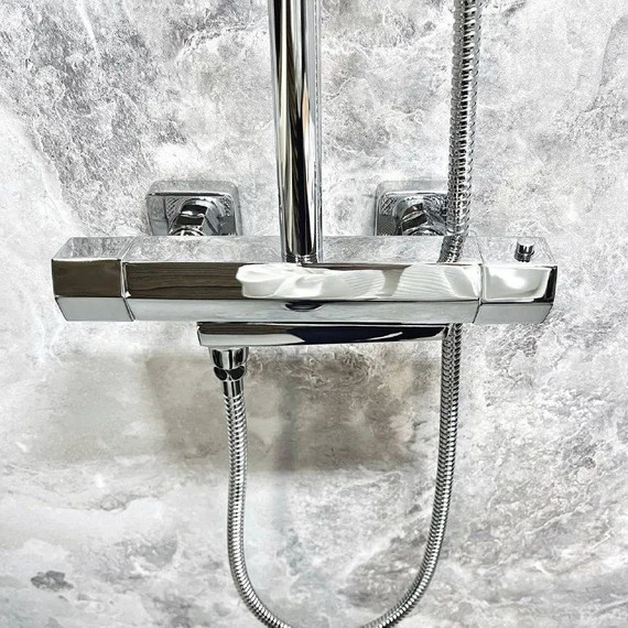 Душевая стойка с термостатом Haiba HB24726 - 17 Душевая стойка с термостатом Haiba HB24726 фото 17