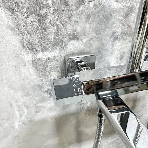 Душевая стойка с термостатом Haiba HB24726 - 18 Душевая стойка с термостатом Haiba HB24726 фото 18