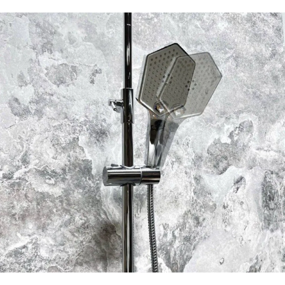 Душевая стойка с термостатом Haiba HB24726 - 12 Душевая стойка с термостатом Haiba HB24726 фото 12