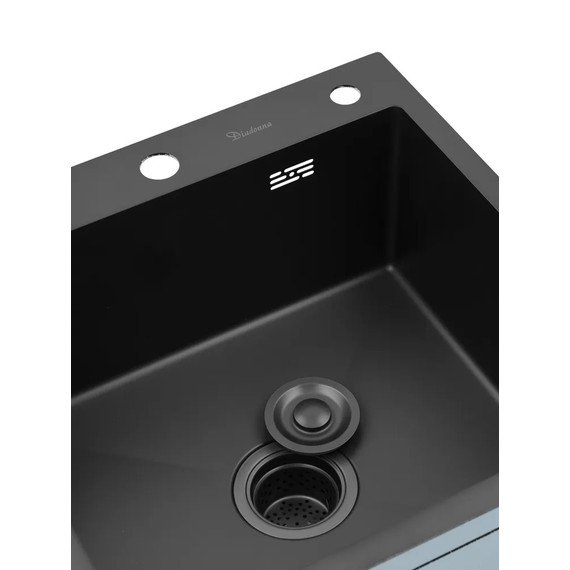 Кухонная мойка Diadonna DS5050BL, чёрный фото 3