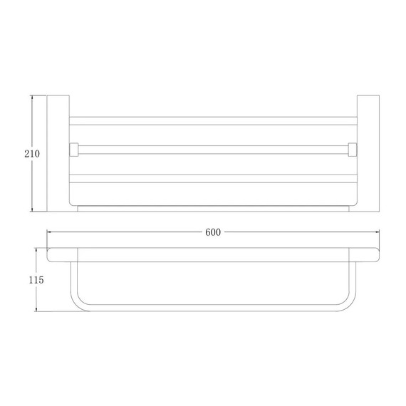 Полка для полотенец Belz B91024, цвет белый фото 2