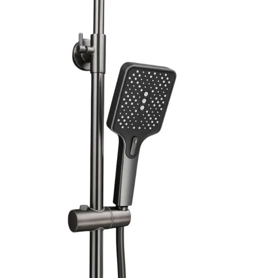 Душевая стойка Haiba HB24732-3, оружейная сталь фото 18