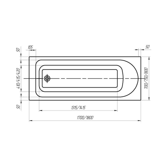 Экран фронтальный для ванны Jacob Delafon Odeon Rive Gauche 170 см фото 5