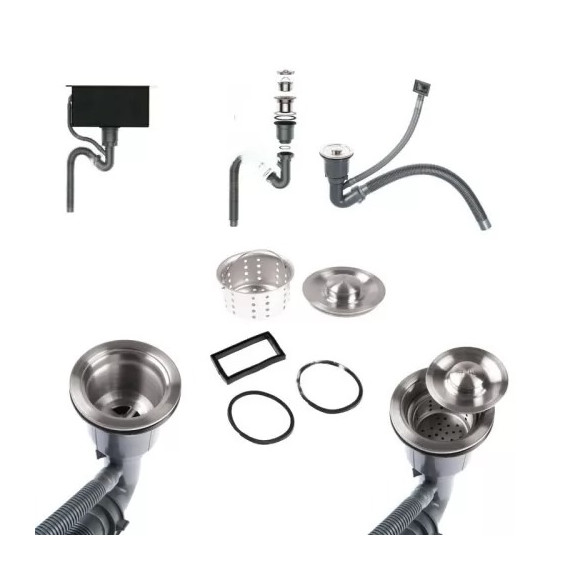 Кухонная мойка Gerhans K34550 1 мм, сатин фото 7