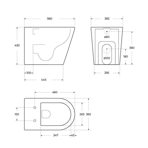 Унитаз приставной безободковый BelBagno BB1003CB-TOR/SC с тонкой крышкой микролифт (система смыва торнадо) - 8 Унитаз приставной безободковый BelBagno BB1003CB-TOR/SC с тонкой крышкой микролифт (система смыва торнадо) фото 8