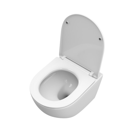 Инсталляция с подвесным унитазом комплект: BelBagno Uno BB5177CH-TOR/SC/BB026/BB082BL с подвесным безободковым унитазом, сиденье микролифт, крепление, кнопка смыва белая (система смыва торнадо) фото 6