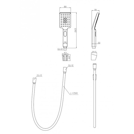 Смеситель для ванны BelBagno LUC-VASM-NERO, чёрный матовый фото 3