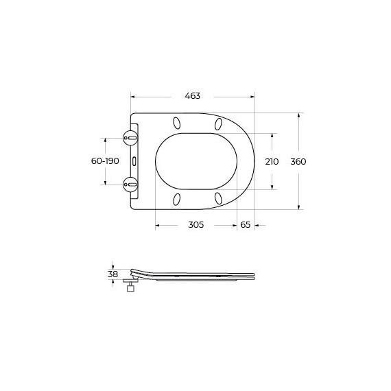 Унитаз приставной безободковый BelBagno BB1003CB-TOR/SC с тонкой крышкой микролифт (система смыва торнадо) - 9 Унитаз приставной безободковый BelBagno BB1003CB-TOR/SC с тонкой крышкой микролифт (система смыва торнадо) фото 9