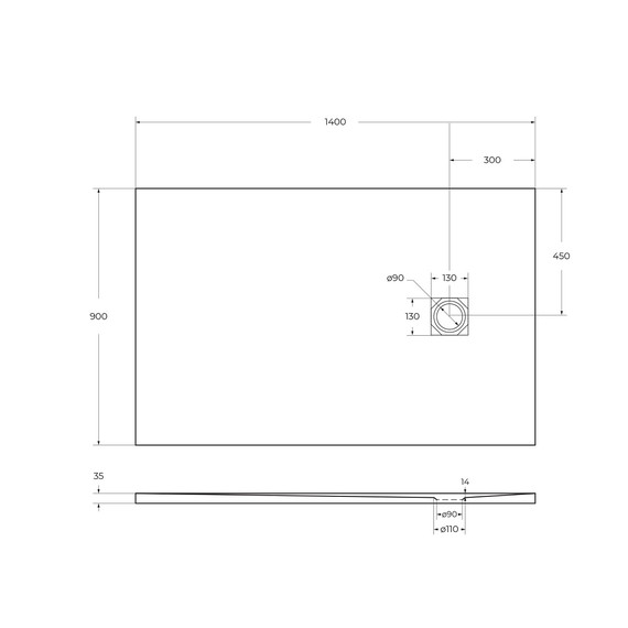 Каменный поддон BelBagno 140 см TRAY-MR-UNO-AH-140/90-35-W-BO - 5 Каменный поддон BelBagno 140 см TRAY-MR-UNO-AH-140/90-35-W-BO фото 5